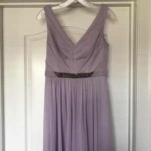 David’s Bridal, short mesh dress, Iris, size 6